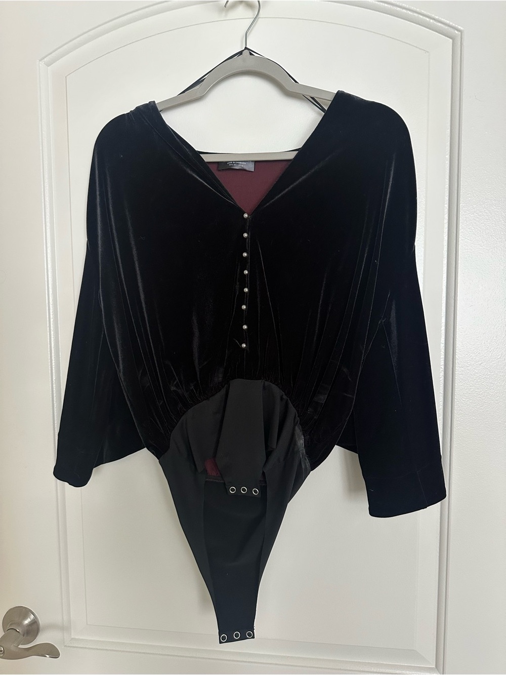 Zara Velvet Bodysuit